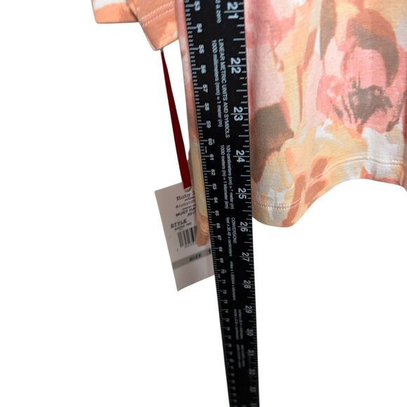 Ruby Rd Blouse Women's 1X Round Neck Beaded Colorful Artsy Floral Top NWT - Picture 5 of 10